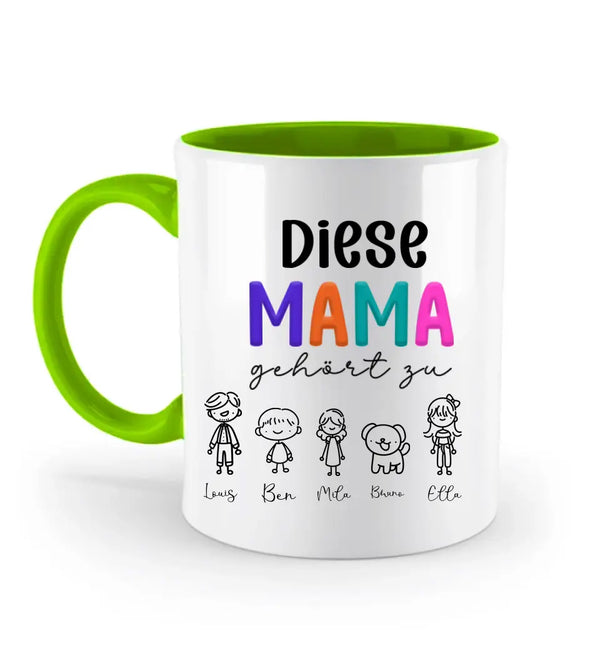 Personalisierte Muttertagskaffeetasse Individuelle Tasse für Mama Muttertagsgeschenk für Mama Geburtstagsgeschenk für Mama Beste Mama aller Zeiten Mama Tassen Tassen für Mama