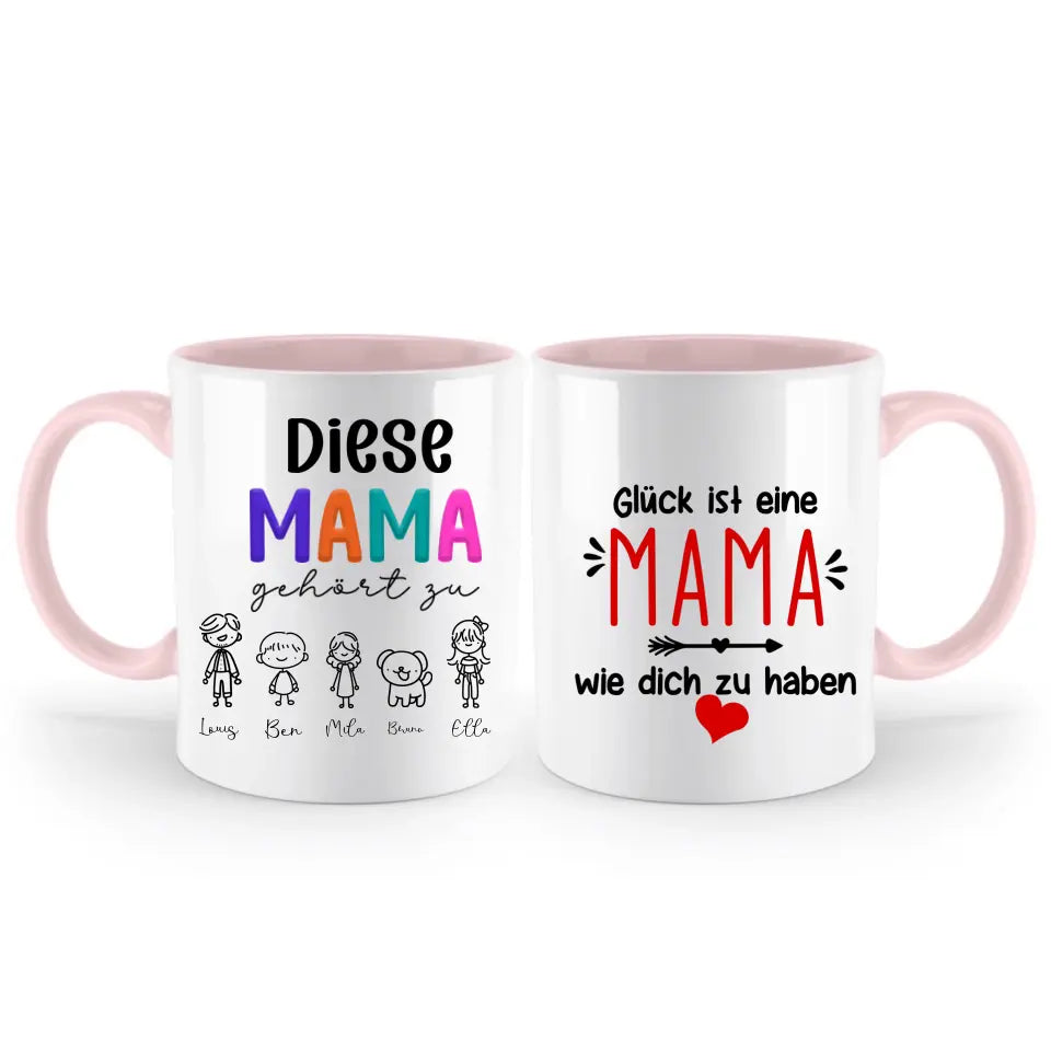 Personalisierte Muttertagskaffeetasse Individuelle Tasse für Mama Muttertagsgeschenk für Mama Geburtstagsgeschenk für Mama Beste Mama aller Zeiten Mama Tassen Tassen für Mama