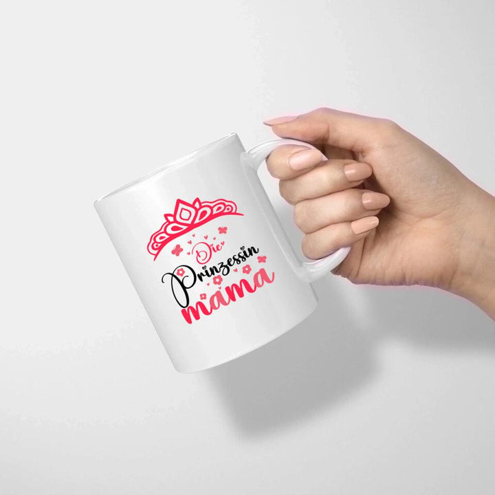 Die Prinzessin Mama ♡ Persönliche Tasse - Spruch Tasse - printpod.de