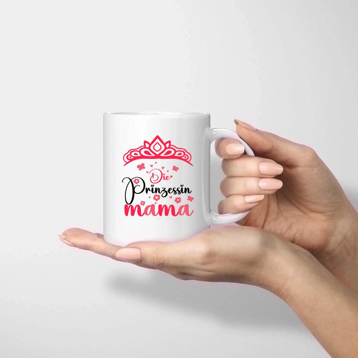 Die Prinzessin Mama ♡ Persönliche Tasse - Spruch Tasse - printpod.de