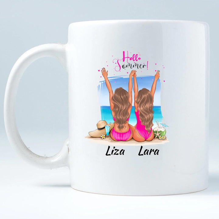 Tasse Bester Freund am See (2 Frauen) - printpod.de