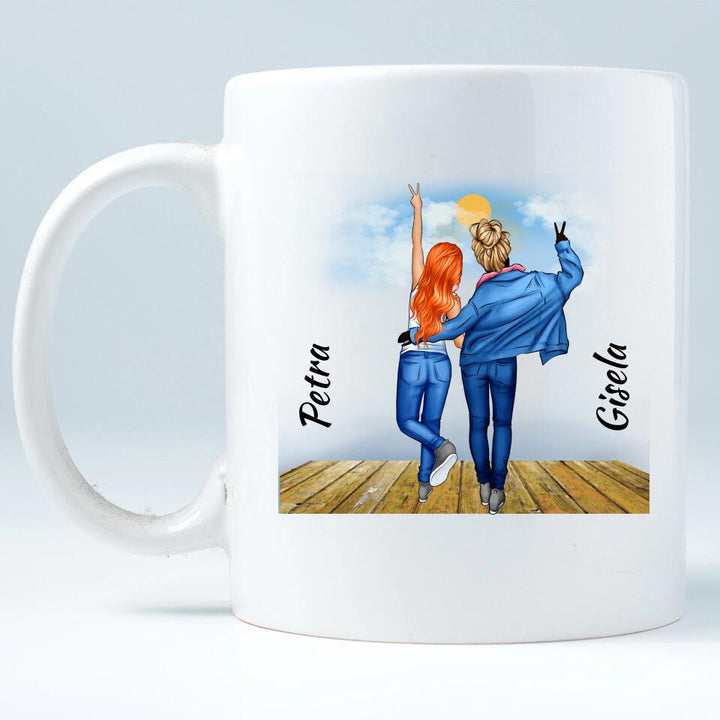 Personalisierte Tasse Für Freunde (2 Freunden) - printpod.de