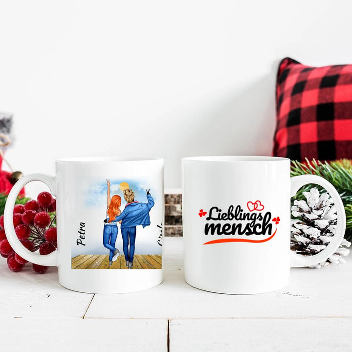 Personalisierte Tasse Für Freunde (2 Freunden)