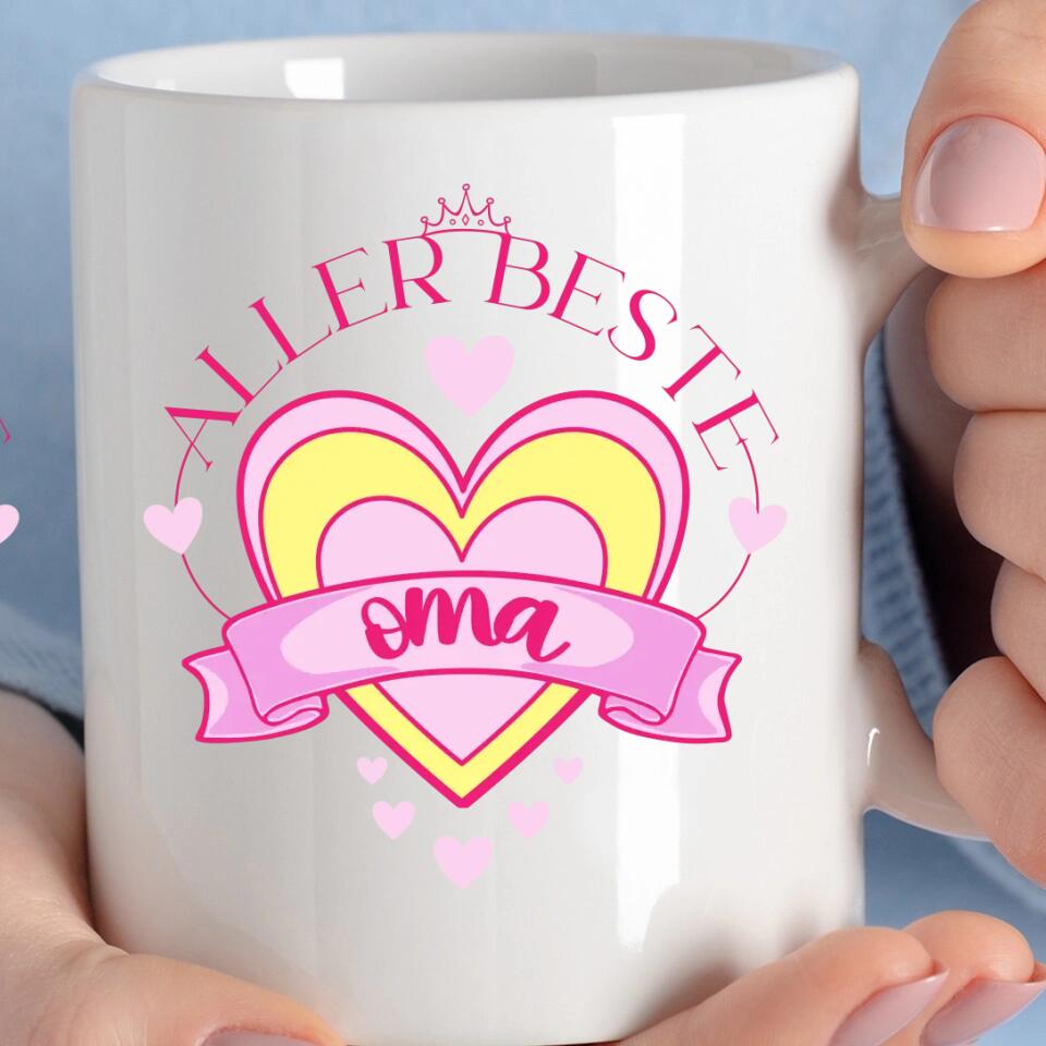 Aller Beste Oma - Spruch Tasse - Persönliche Tasse - printpod.de