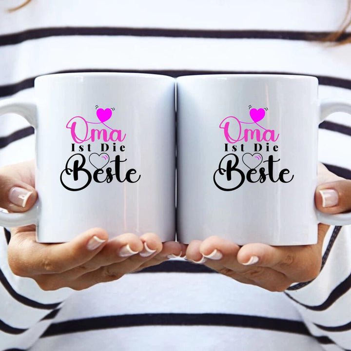 Oma ist die Bestie-Spruch Tasse-Personalisierte Tasse - printpod.de