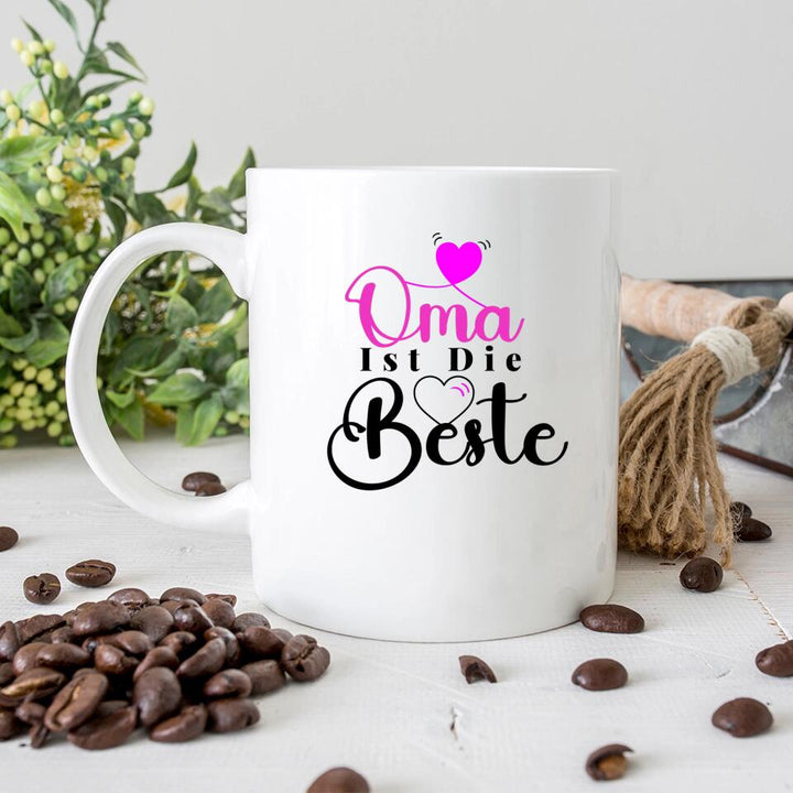 Oma ist die Bestie-Spruch Tasse-Personalisierte Tasse - printpod.de