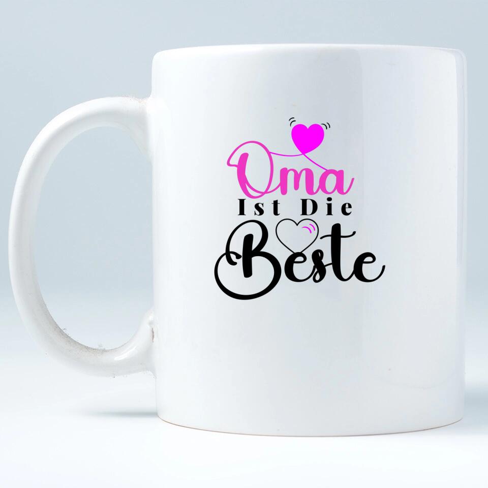 Oma ist die Bestie-Spruch Tasse-Personalisierte Tasse - printpod.de