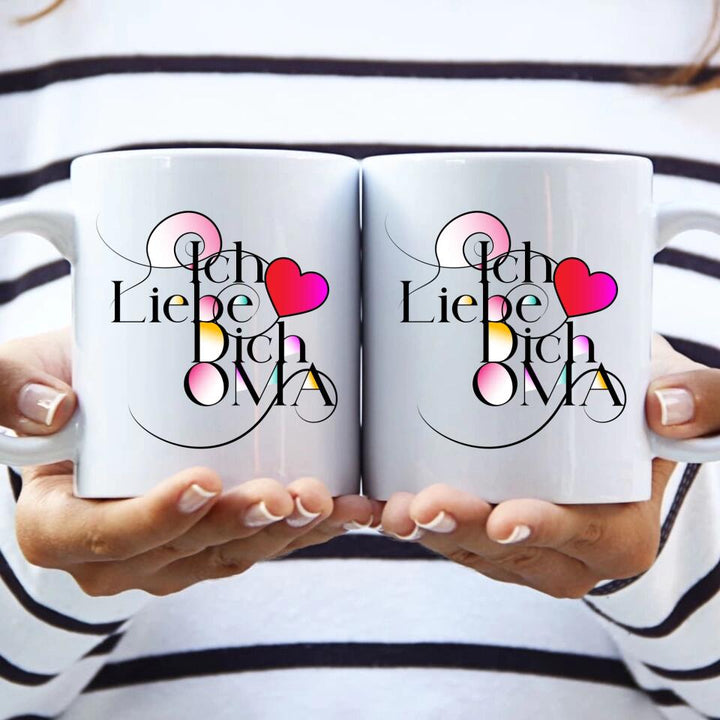 Ich liebe dich Oma Spruch Tasse - printpod.de