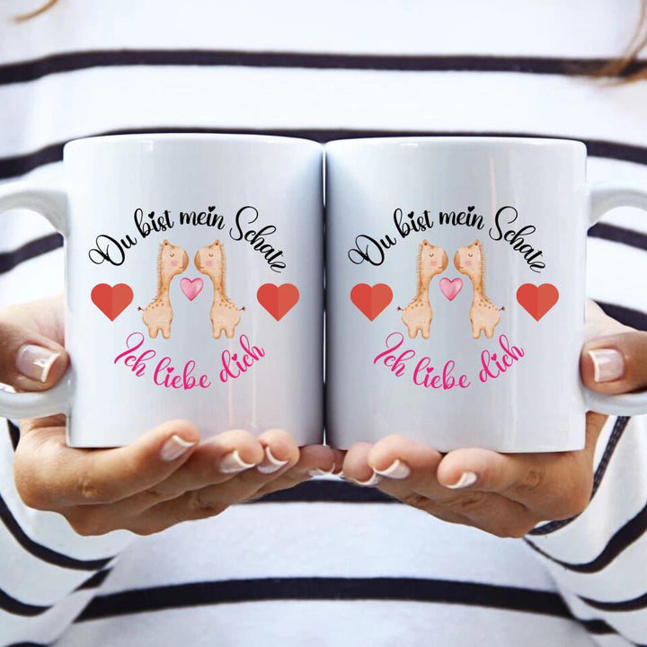 Persönliche Tasse für Liebe mit sprüch Ich liebe dich - printpod.de