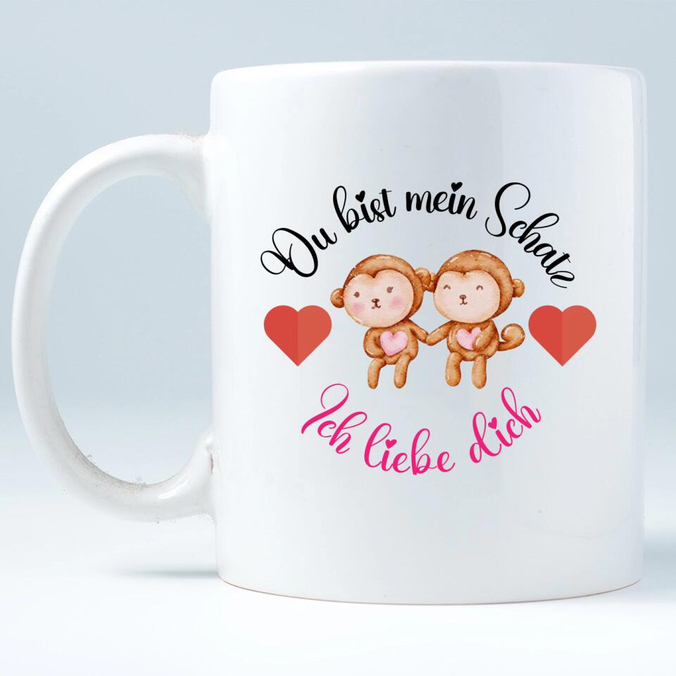 Du bist mein Schatz Tasse - Prsönliche Geschenke für Schatz - printpod.de