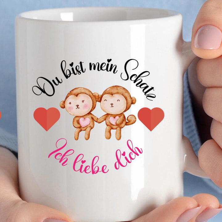 Du bist mein Schatz Tasse - Prsönliche Geschenke für Schatz - printpod.de