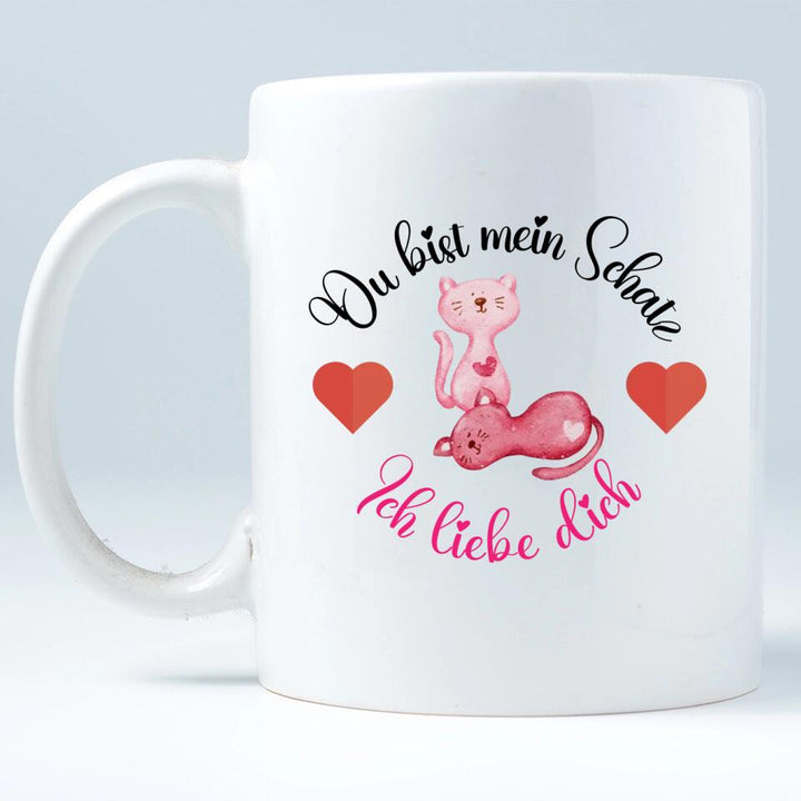 Du bist mein Schatz - Ich liebe
dich ♥ Süße Katze - printpod.de