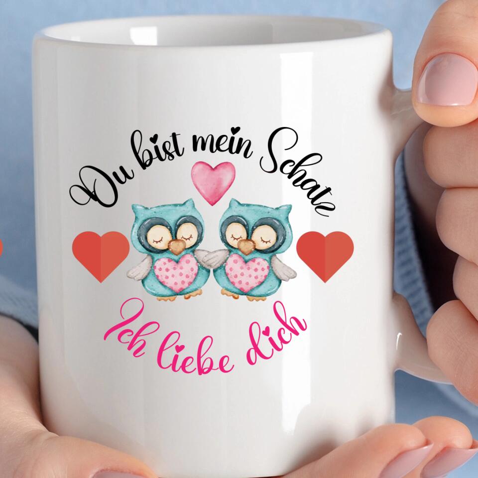 Du bist mein Schatz - Ich liebedich Sprüche für kaffeetasse - printpod.de