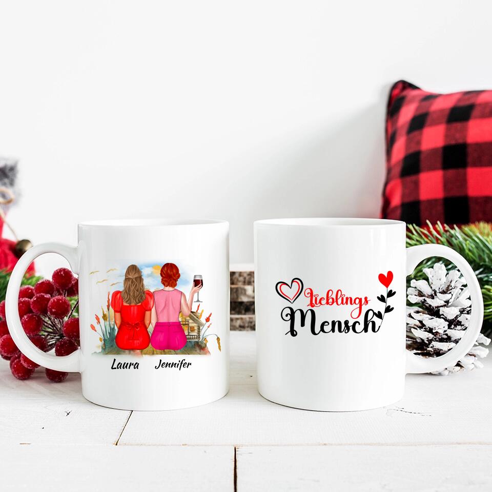 Personalisierte Tassen Freundin - Schwester Tasse - printpod.de