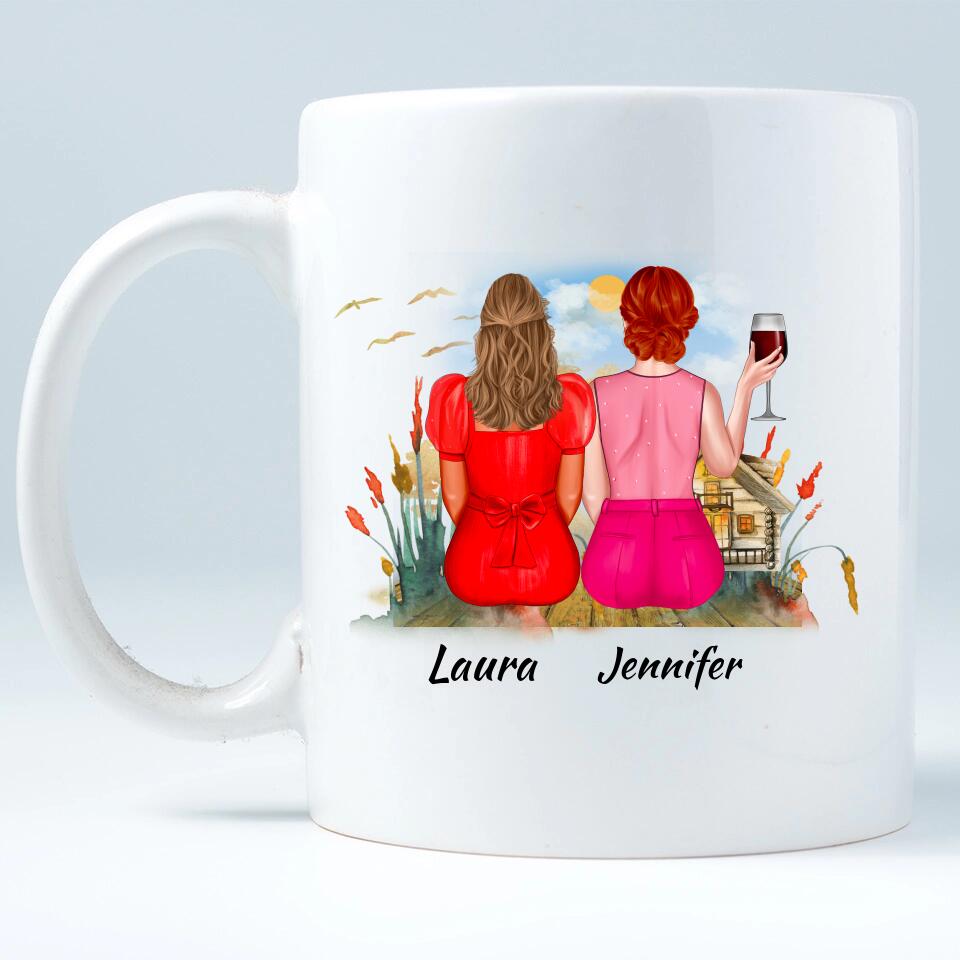 Personalisierte Tassen Freundin - Schwester Tasse - printpod.de