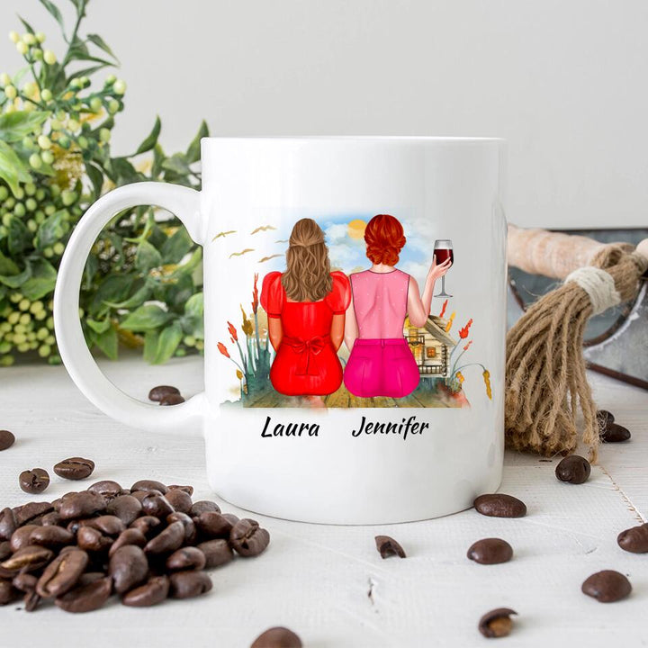 Personalisierte Tassen Freundin - Schwester Tasse - printpod.de