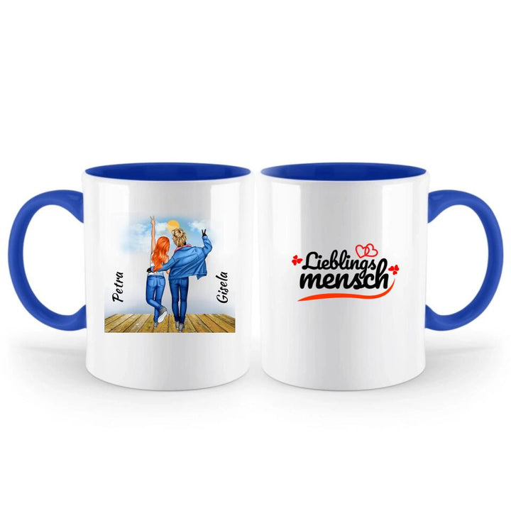 Personalisierte Tasse Für Freunde (2 Freunden) - printpod.de