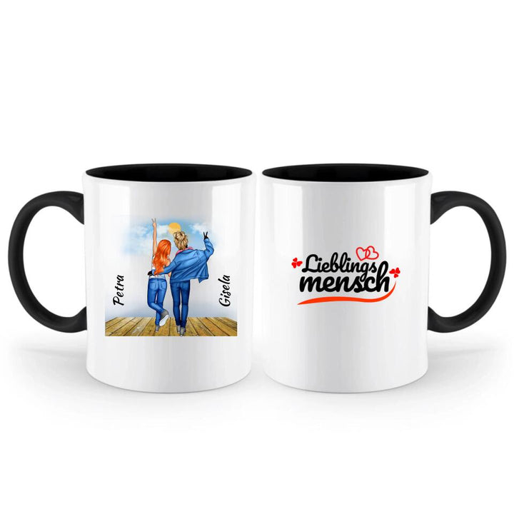 Personalisierte Tasse Für Freunde (2 Freunden) - printpod.de