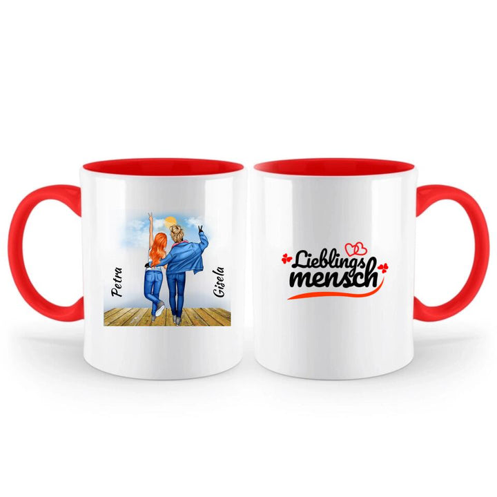 Personalisierte Tasse Für Freunde (2 Freunden) - printpod.de