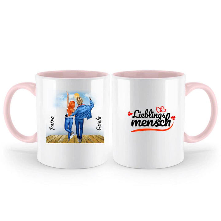 Personalisierte Tasse Für Freunde (2 Freunden) - printpod.de