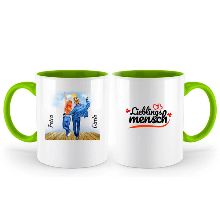 Personalisierte Tasse Für Freunde (2 Freunden) - printpod.de