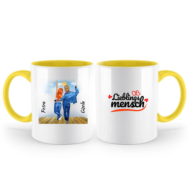 Personalisierte Tasse Für Freunde (2 Freunden) - printpod.de