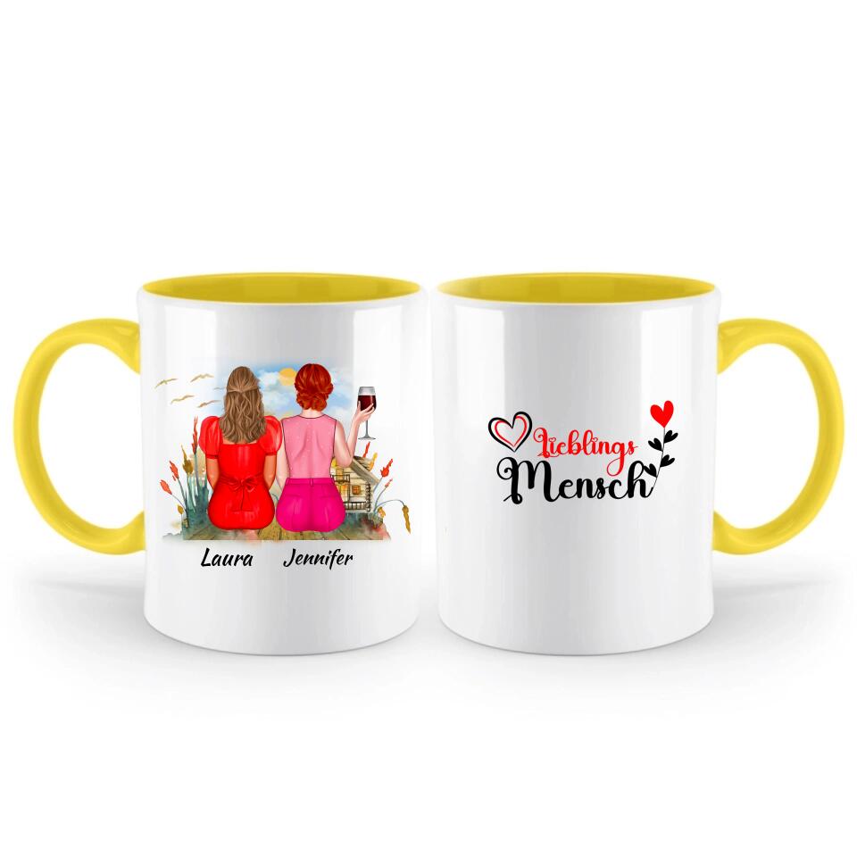 Personalisierte Tassen Freundin - Schwester Tasse - printpod.de