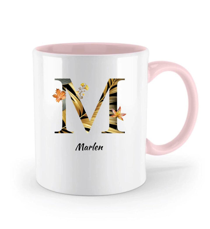 Tasse Buchstaben - Personalisierte geschenke - Herbst florale Buchstabe Tasse - printpod.de