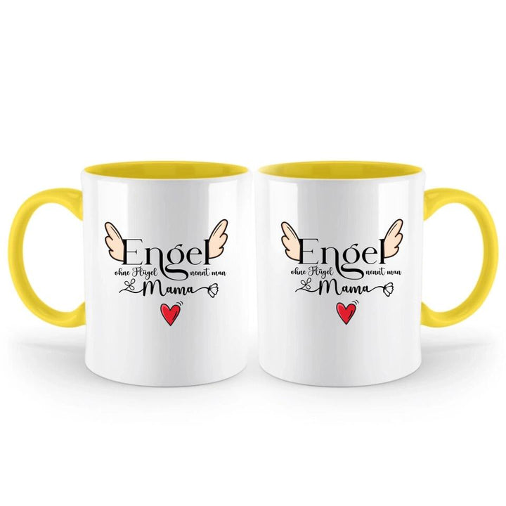 Engel ohne Flügel nennt man Mama - Persönliche Tasse - Spruch Tasse - printpod.de