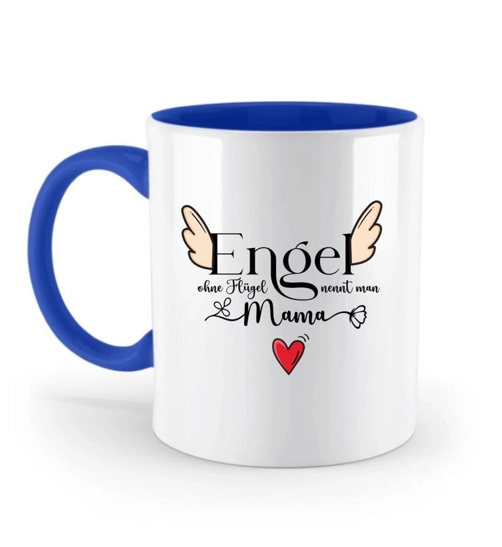 Engel ohne Flügel nennt man Mama - Persönliche Tasse - Spruch Tasse - printpod.de