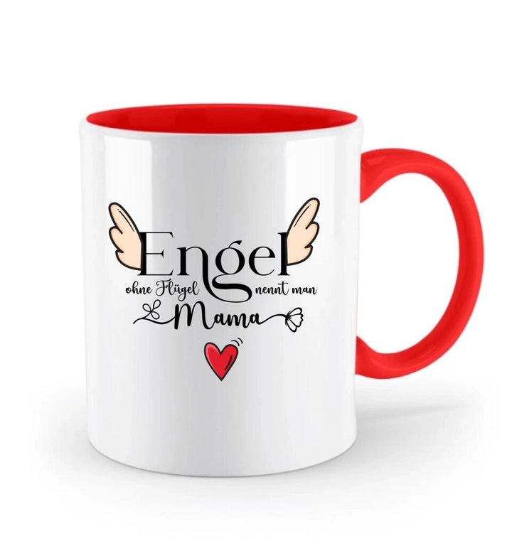 Engel ohne Flügel nennt man Mama - Persönliche Tasse - Spruch Tasse - printpod.de