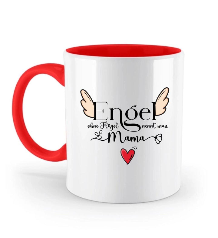 Engel ohne Flügel nennt man Mama - Persönliche Tasse - Spruch Tasse - printpod.de