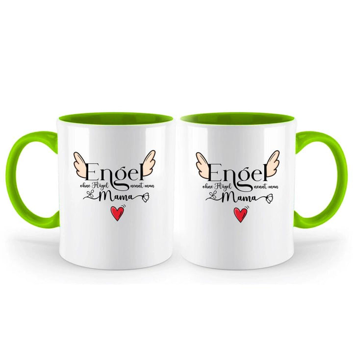 Engel ohne Flügel nennt man Mama - Persönliche Tasse - Spruch Tasse - printpod.de