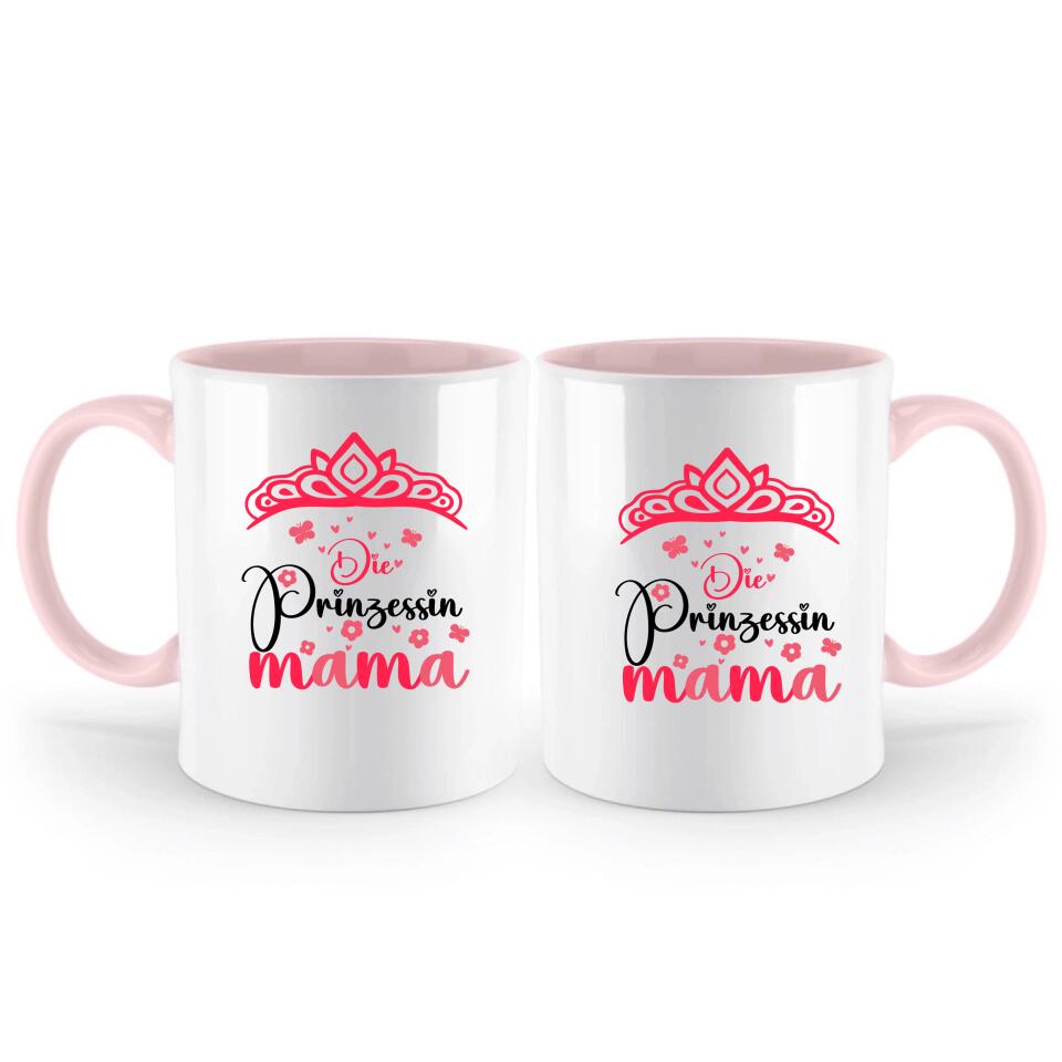 Die Prinzessin Mama ♡ Persönliche Tasse - Spruch Tasse - printpod.de