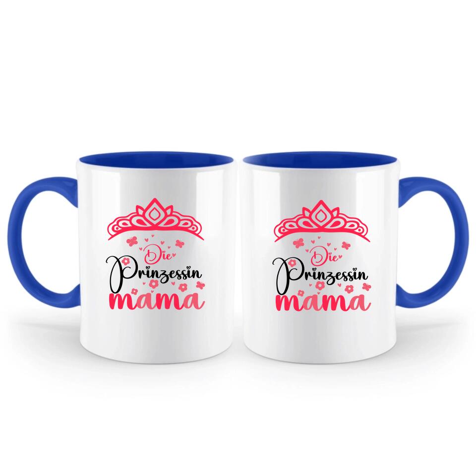 Die Prinzessin Mama ♡ Persönliche Tasse - Spruch Tasse - printpod.de