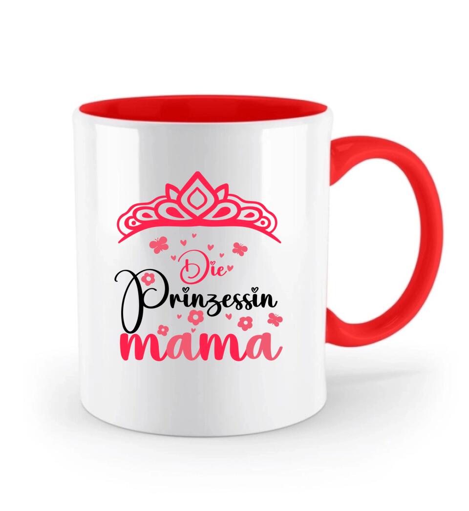 Die Prinzessin Mama ♡ Persönliche Tasse - Spruch Tasse - printpod.de