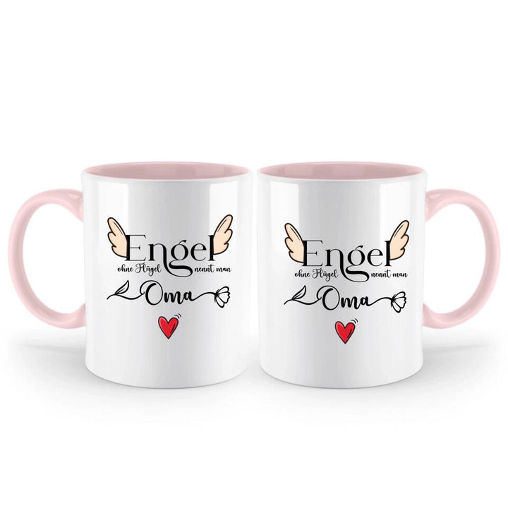 Engel ohne Flügel nennt man Oma - Spruch Tasse - Muttertags Geschenk - printpod.de