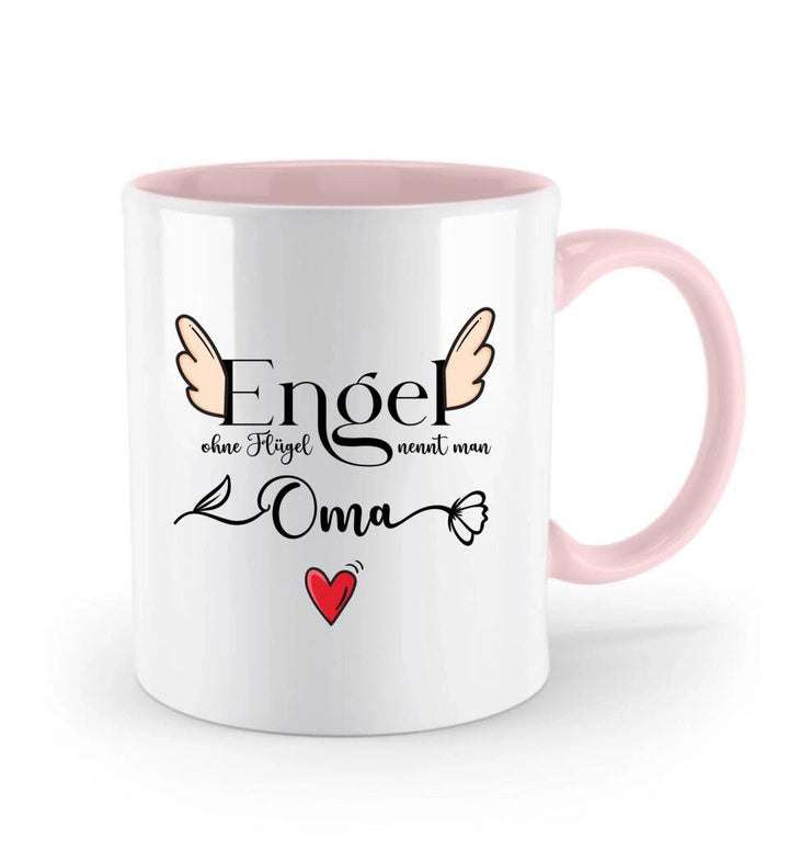 Engel ohne Flügel nennt man Oma - Spruch Tasse - Muttertags Geschenk - printpod.de