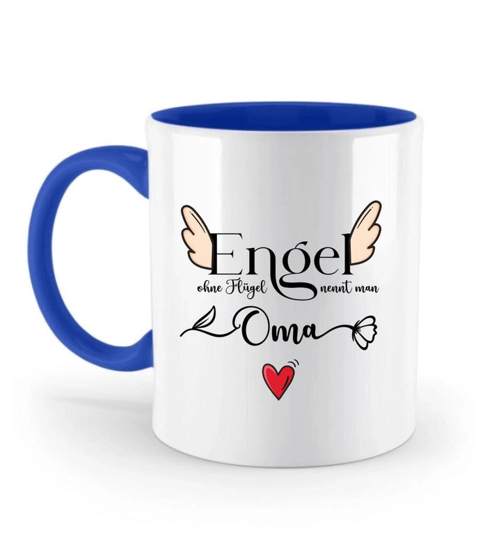 Engel ohne Flügel nennt man Oma - Spruch Tasse - Muttertags Geschenk - printpod.de