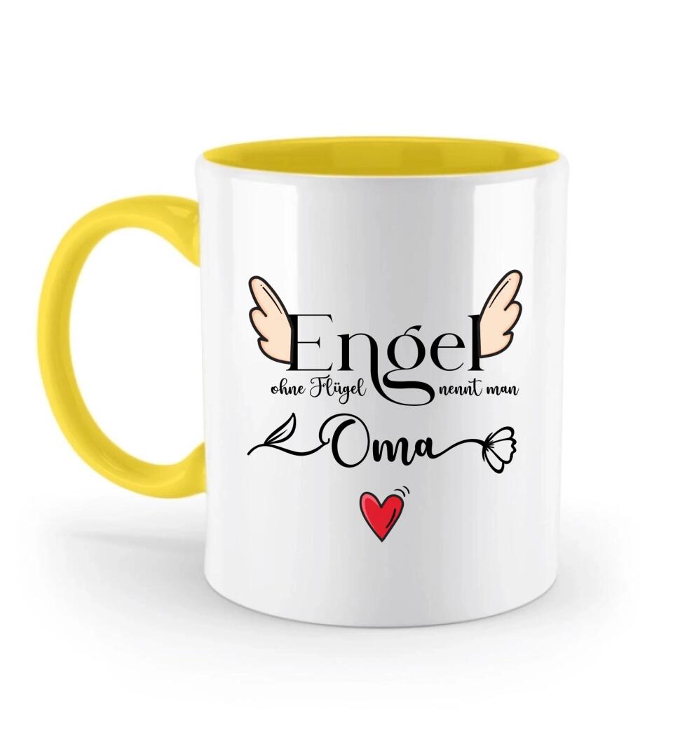Engel ohne Flügel nennt man Oma - Spruch Tasse - Muttertags Geschenk - printpod.de