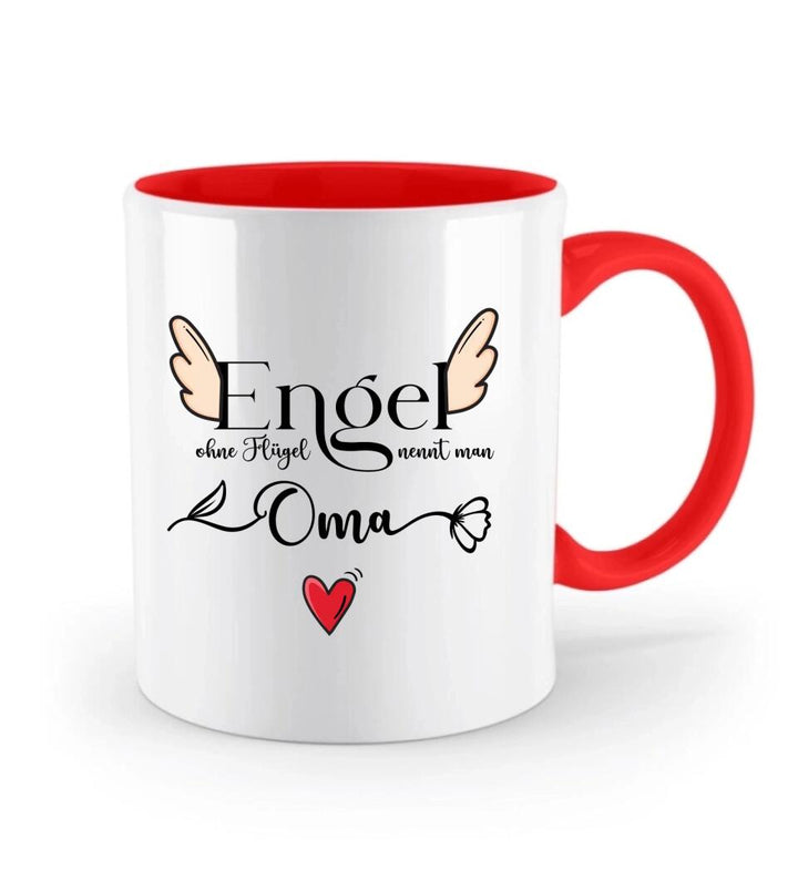 Engel ohne Flügel nennt man Oma - Spruch Tasse - Muttertags Geschenk - printpod.de