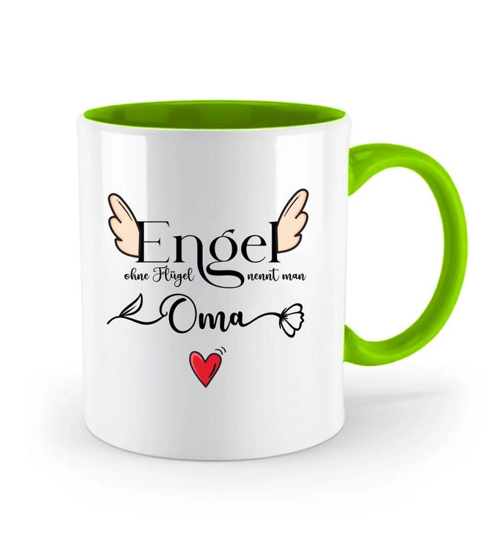 Engel ohne Flügel nennt man Oma - Spruch Tasse - Muttertags Geschenk - printpod.de