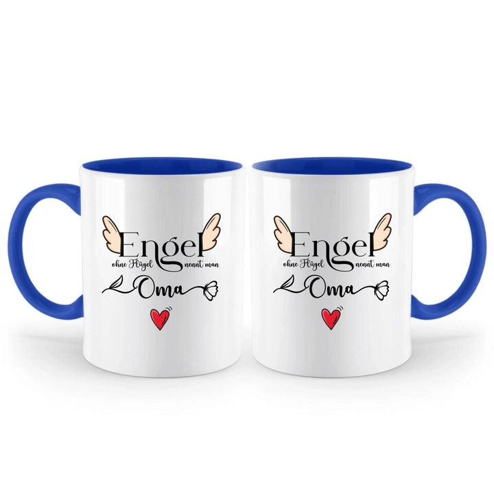 Engel ohne Flügel nennt man Oma - Spruch Tasse - Muttertags Geschenk - printpod.de