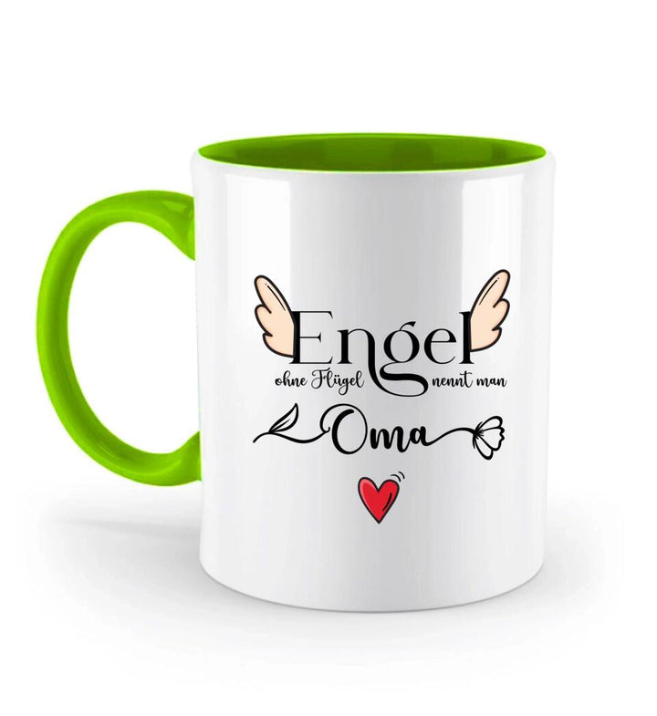 Engel ohne Flügel nennt man Oma - Spruch Tasse - Muttertags Geschenk - printpod.de