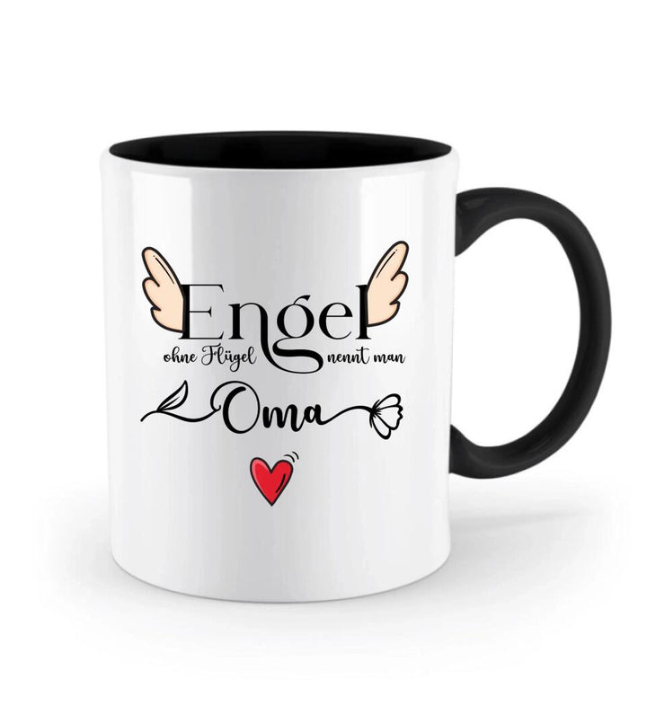 Engel ohne Flügel nennt man Oma - Spruch Tasse - Muttertags Geschenk - printpod.de