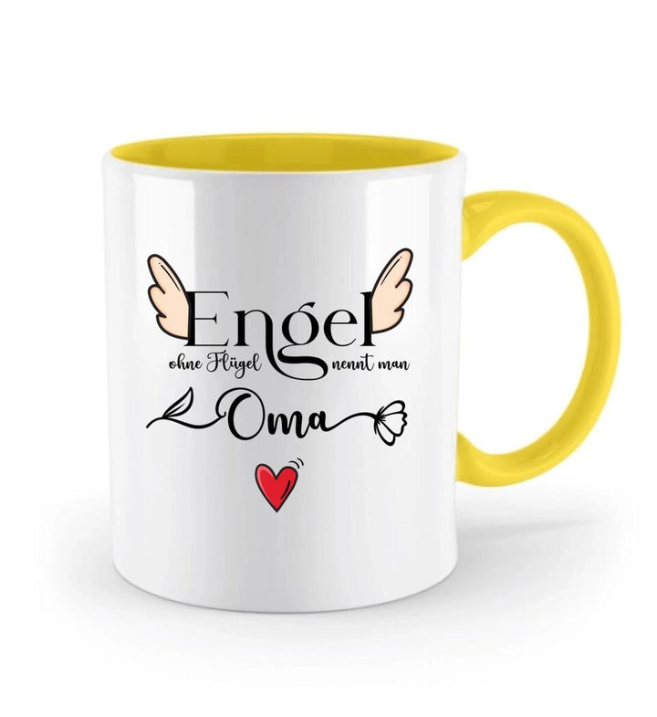 Engel ohne Flügel nennt man Oma - Spruch Tasse - Muttertags Geschenk - printpod.de