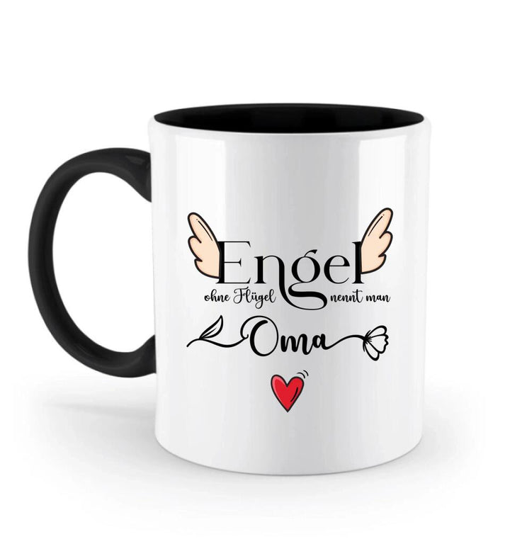 Engel ohne Flügel nennt man Oma - Spruch Tasse - Muttertags Geschenk - printpod.de