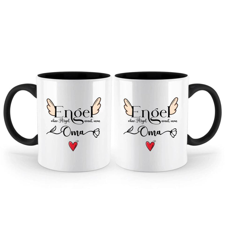 Engel ohne Flügel nennt man Oma - Spruch Tasse - Muttertags Geschenk - printpod.de