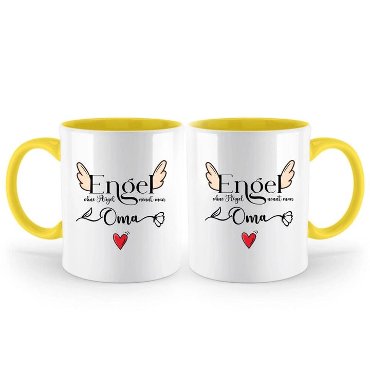 Engel ohne Flügel nennt man Oma - Spruch Tasse - Muttertags Geschenk - printpod.de