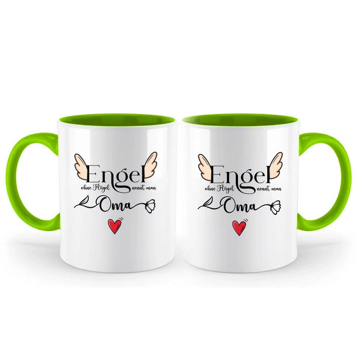 Engel ohne Flügel nennt man Oma - Spruch Tasse - Muttertags Geschenk - printpod.de